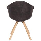 Kayoom SET NASLANJAČEV, les, tekstil rjava, črna | Shoptok.si