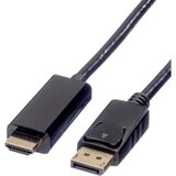 Roline DisplayPort priključni kabel 2.00 m 11.04.5786 sa zaštitom crna [1x muški konektor displayport - 1x muški konektor HDMI] Cijene
