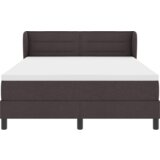 Box Spring Krevet s Madracem Tamno Smeđa 140x200 cm Tkanina | shoptok.hr