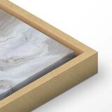  Slika - Stone abstractions – marble structures in neutral shades 60x40 U prirodnom drvenom okviru | shoptok.hr