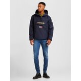 Napapijri Prehodna jakna šampanjec / marine / temno rdeča / bela | Shoptok.si