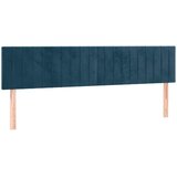 Krevet s oprugama i madracem tamnoplavi 180x200 cm baršunasti | shoptok.hr