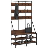  Stalak za odjeću i cipele smeđa boja hrasta 100x40x184 cm | shoptok.hr
