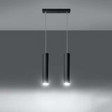  Sollux SL.0328 - Luster na sajli LAGOS 2 2xGU10/10W/230V crna | Eponuda.com