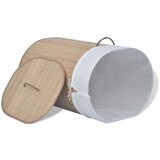 vidaXL Košara za rublje od bambusa ovalna pridodne boje | shoptok.hr