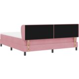  Postelja z vzmetmi in vzmetnico roza 180x200 cm Žamet, (22083191) | Shoptok.si