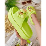 Resti Royalfashion Women's rubber flip-flops with decorative bow Nilm Cene