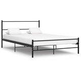  Okvir kreveta s uzglavljem bez madraca crni metalni 140x200 cm | shoptok.hr