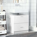 Ormarić za umivaonik bijeli 59 x 37 x 59 cm konstruirano drvo | shoptok.hr