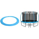 Aga Vzmetna prevleka za trampolin EXCLUSIVE z notranjo mrežo 366 cm svetlo modra, (21118959) | Shoptok.si