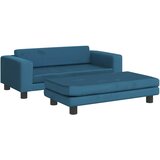  Krevet za pse s produžetkom plavi 100 x 50 x 30 cm baršunasti | shoptok.hr