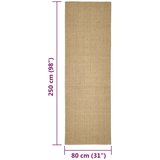  Preproga iz sisala za praskalnik 80x250 cm | Shoptok.si