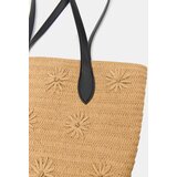 Sinsay Pleteni tote model torba za rame s cvjetnim aplikacijama | shoptok.hr