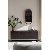 White Label Rjava nizka komoda iz masivnega tika 140x55 cm Webster – | Shoptok.si