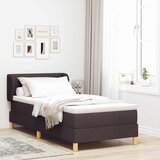  s opruga kutije Tamno smeđa 90 x 190 cm tkanina | shoptok.hr