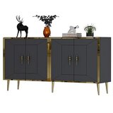 Hanah home komoda arno KB150 anthracite gold | ePonuda.com