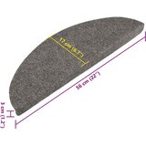 Samoljepljivi otirači za stepenice 15 kom 56x17x3 cm sivi | shoptok.hr