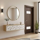 Hanah home komoda Moka 120, 120 cm, hrast Sapphire / bela / srebrna | Eponuda.com