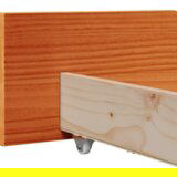  Krevetna konstrukcija s ladicama s uzglavljem s pohranom Voštano smeđa 75 x 190 cm | shoptok.hr