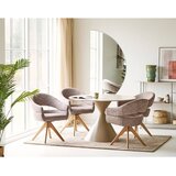 House Nordic Rjav oblazinjen jedilni stol z nasloni za roke Dover – | Shoptok.si