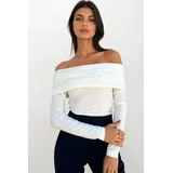 ženska bluza dugih rukava Alc-X12624, bela