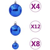  Set od 100 božićnih kuglica plavi | shoptok.hr