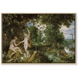  Slika - Peter Paul Rubens – The Garden of Eden with the Fall of Man 120x80 U prirodnom drvenom okviru | shoptok.hr