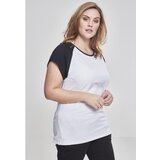 Urban Classics Ladies Contrast Raglan Tee white/black | shoptok.hr