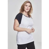 Urban Classics Ladies Contrast Raglan Tee white/black