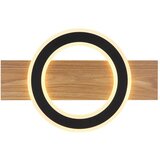 Globo LED stropna svjetiljka Jayden (18 W, D x Š x V: 440 x 290 x 52 mm, Crna, smeđa, Topla bijela) | shoptok.hr