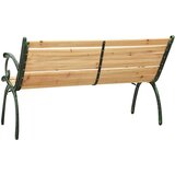  Vrtna klop 116 cm lito železo in trden les jelke, (20658186) | Shoptok.si