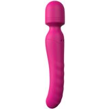 DREAMTOYS Vibes of Love Wand - punjivi, grijaći, masažni vibrator (ružičasti) | shoptok.hr