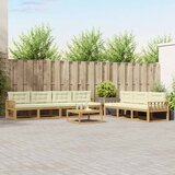  Set vanjskih sofa 7 kom. Bijela i krem | shoptok.hr