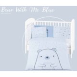 Kikka Boo KikkaBoo Posteljina sa ogradicom 6 pcs 60/120 Bear with Me blue (KKB60115) | ePonuda.com