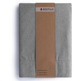 Restilo CORITA curtain, steel grey, plain, classic‑modern style, multifunctional heading tape, material: textured fabric with blackout effect, 140 x 245 cm | shoptok.hr