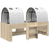 Krevet s Tunnels 3 kom. Sonoma i Bijela Konstruirano drvo | shoptok.hr