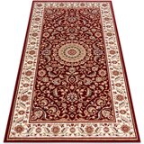 RugsX Preproge Volnena preproga NAIN Rozeta, okvir 7176/51066 bor 240x340 cm Bordo | Shoptok.si