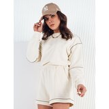 DStreet Komplet damski dresowy PULGAR ecru | Shoptok.si
