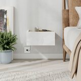 Hanah home onda led noćni ormarić - bela i hrast Cene