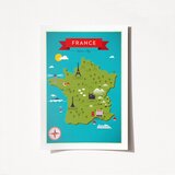 Wallity Poster Francuska, 1953, 42x59,4 cm | Eponuda.ba