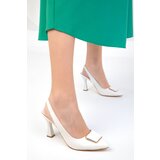 Soho Women's White Classic Heeled Shoes 18866 Cene