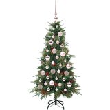 vidaXL Umetno Zložljivo Božično Drevo Zelena 120 cm PE in PVC | Shoptok.si