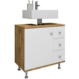 MID.YOU Omarica Za Pod Umivalnik Nilosi M, Bela, Barva Hrasta | Shoptok.si