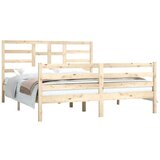  Posteljni okvir iz trdnega lesa 160x200 cm, (20643541) | Shoptok.si