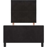 vidaXL Postelja Črna 100x200 cm Žamet | Shoptok.si