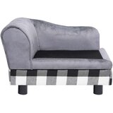 SOFA za pse siva 57 x 34 x 36 cm plišana | shoptok.hr