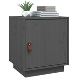  Noćni ormarić sivi 40 x 34 x 45 cm od masivne borovine | shoptok.hr