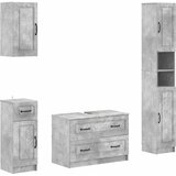  Set kupaonskih ormara od 4 dijela UTRECHT Betonska siva | shoptok.hr