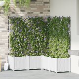 vidaXL Vrtne saksije Bijela Plastika 120 x 120 x 143 cm Cijene