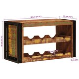  Stalak za vino Smeđa 100 x 45 x 33 cm Čvrsto reciklirano drvo | shoptok.hr